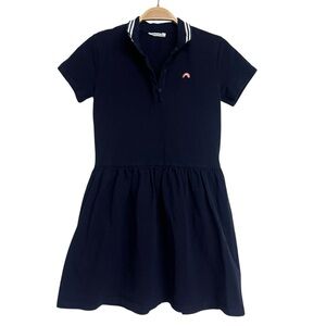 Monoprix Tweens Navy Blue Kids Polo Dress Girls Size‎ 14